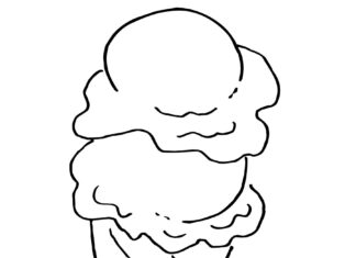 italian ice cream coloring book to print