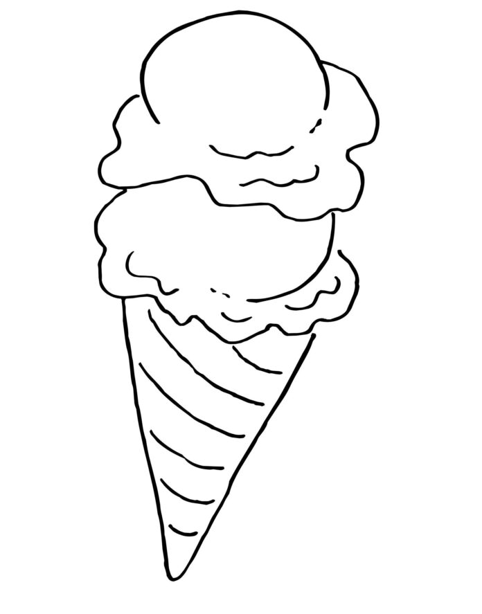italian ice cream coloring book to print