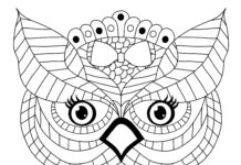 carnival mask coloring book to print