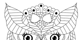 carnival mask coloring book to print