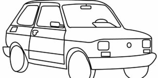 little fiat1 coloring book to print