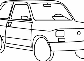 little fiat1 coloring book to print
