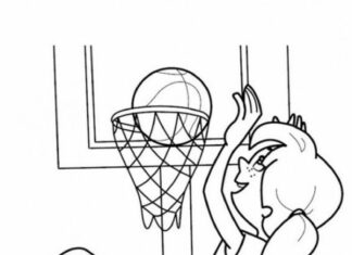 mecz koszykówki kolorowanka do drukowania