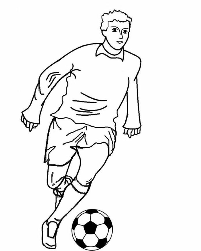 soccer match coloring book to print