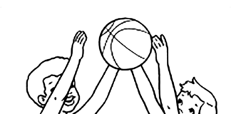 juego de baloncesto para colorear