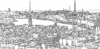 cityscape coloring book to print