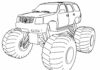 Monster Truck Hot Wheels Malbuch zum Ausdrucken