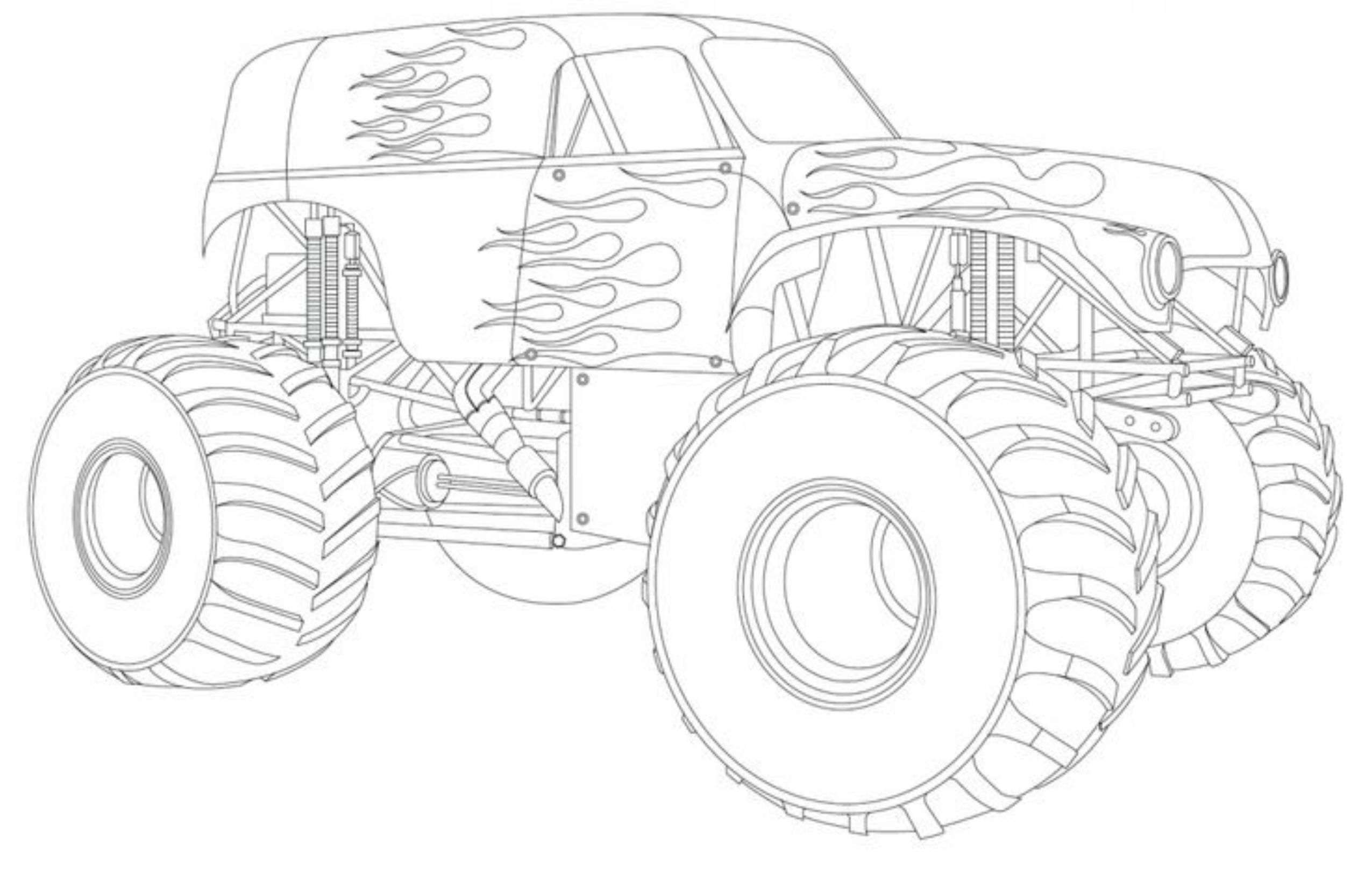 Grave Digger Coloring Pages