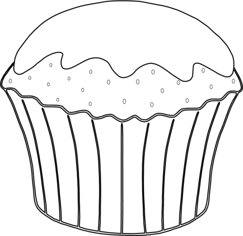 livro de colorir imprimível para muffins