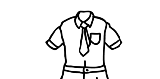 school uniform for boys coloring book to print