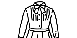 school uniform for girls coloring book to print