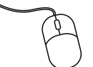 computer mouse printable coloring book