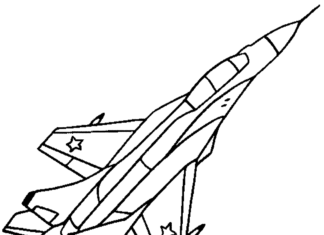 fighter drawing coloring book to print