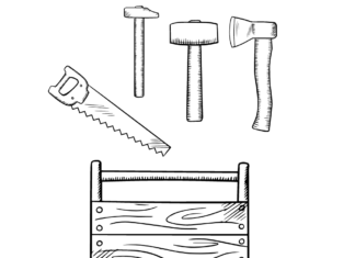 Woodworking tools printable picture