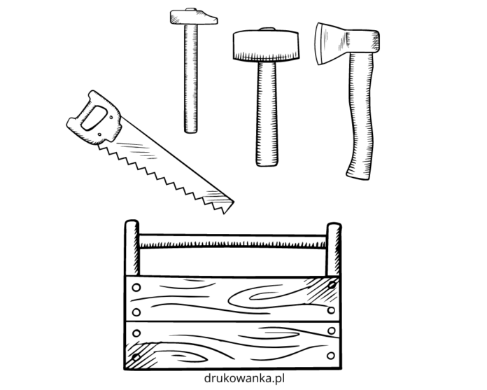 Woodworking tools printable picture