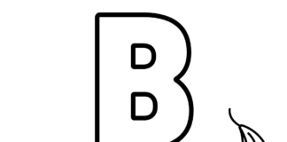 learning the letters b 印刷可能な塗り絵