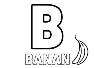 b betűk tanulása nyomtatható kifestőkönyv