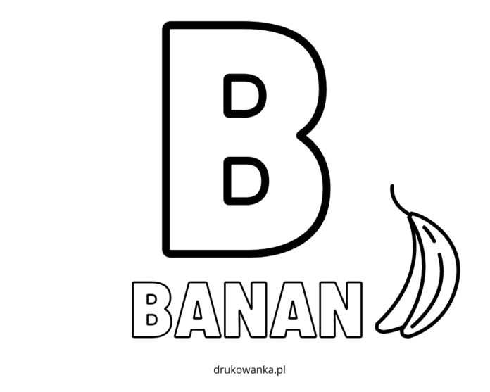 b betűk tanulása nyomtatható kifestőkönyv