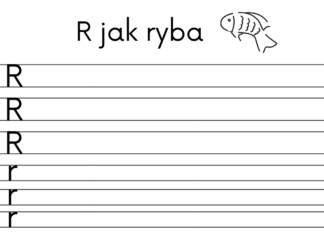 Den Buchstaben r schreiben lernen Malbuch zum Ausdrucken