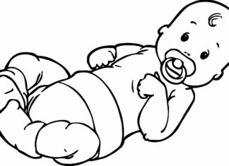 baby coloring book to print
