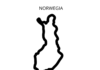 norwegia mapa kolorowanka do drukowania