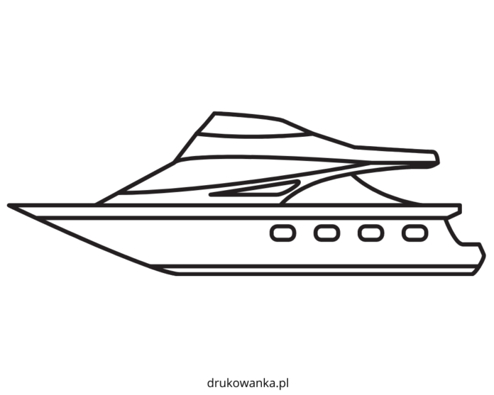 modern powerboat färgläggningsbok som kan skrivas ut