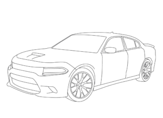 1970 dodge charger coloring pages