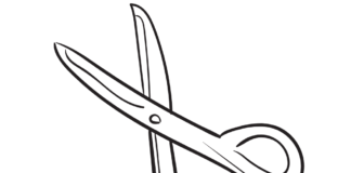 scissors for cutting lesson printable coloring book