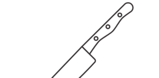 knife printable coloring book