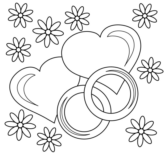 結婚指輪の印刷用画像