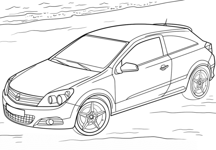 opel astra coloring book to print