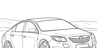 opel insignia coloring book to print