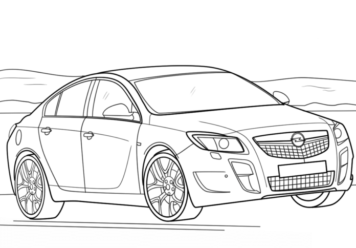 opel insignia coloring book to print