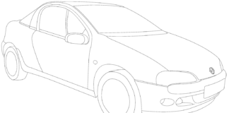 opel tigra colouring book to print