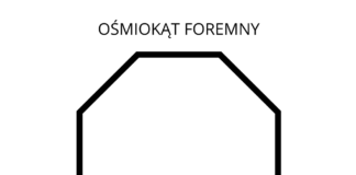 ośmiokąt foremny kolorowanka do drukowania