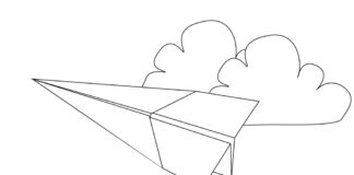 paper airplane printable coloring book