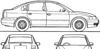 passat sedan colouring book to print