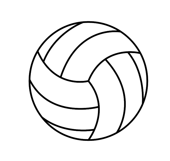Volleyball coloring book to print and online