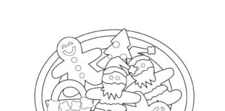 christmas torun gingerbread coloring book printable