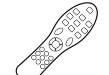 TV remote control printable coloring book