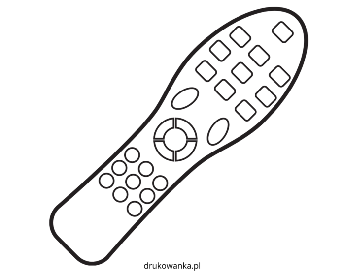 TV remote control printable coloring book