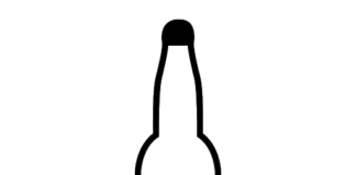 Beer in a bottle coloring book to print