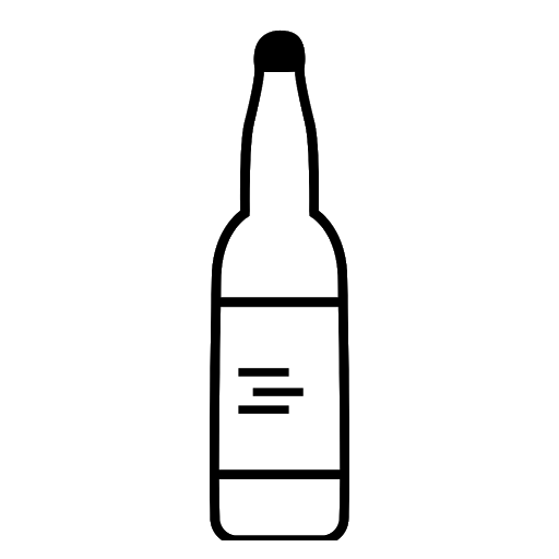 Libro para colorear de la cerveza en una botella para imprimir