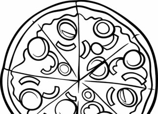 pizza coloring book to print