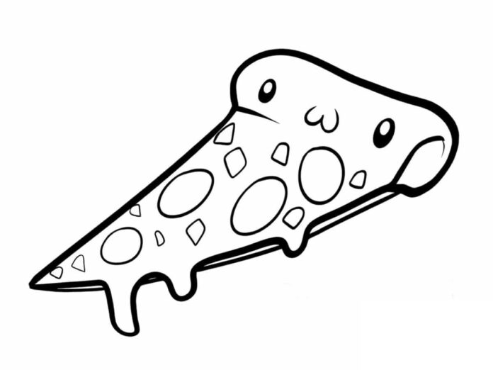 cheese pizza coloring book to print