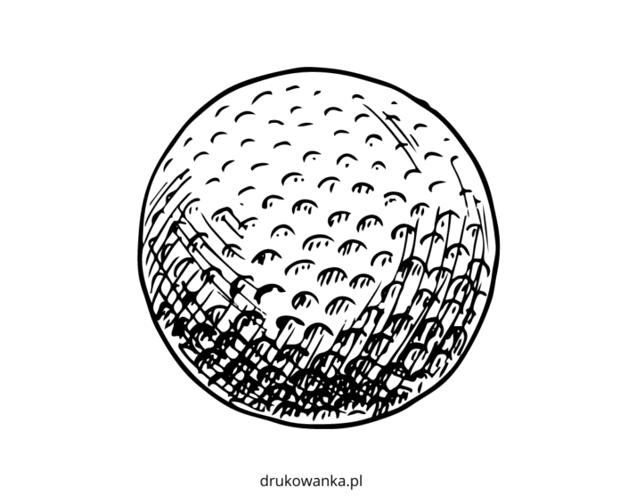palla da golf da colorare libro da stampare