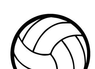 Volleyball-Malbuch zum Ausdrucken