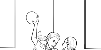 livre de coloriage de handball féminin à imprimer