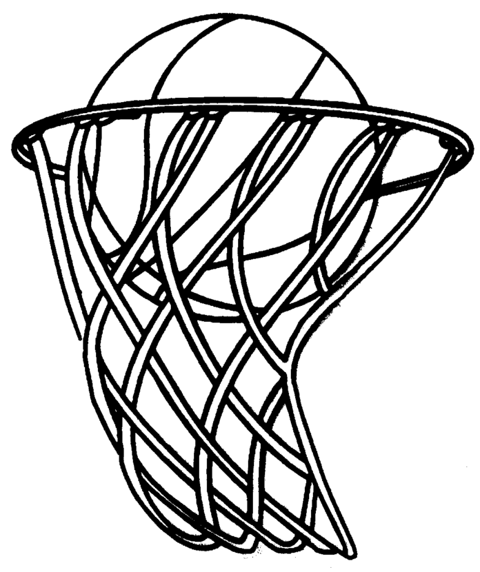 ball in the basket coloring book to print