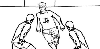 libro para colorear de jugadores de fútbol para imprimir